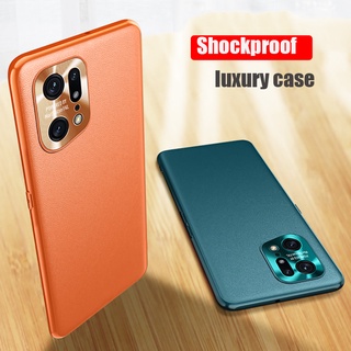 Ốp Điện Thoại Da Có Khung Bảo Vệ Camera Cho Oppo Find X5 Pro Find X3 X2 Pro Neo Lite