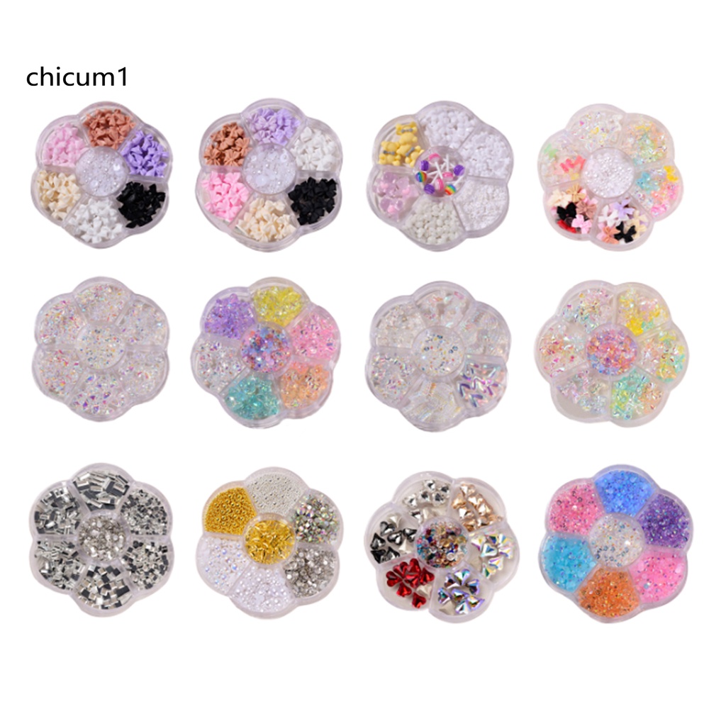 [Hàng mới về] Hộp phụ kiện đính móng trang trí nghệ thuật thời trang DIY