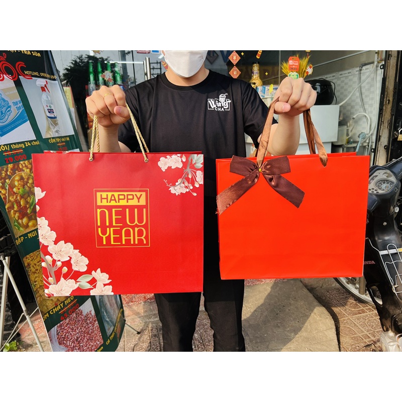 Túi xách giấy ngang