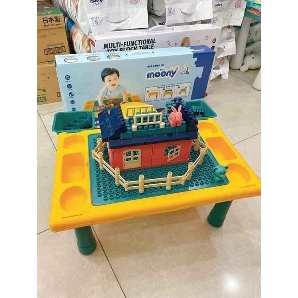 💥💥BỘ BÀN GHẾ LEGO SÁNG TẠO CHO BÉ HKM của tã cao cấp Moony