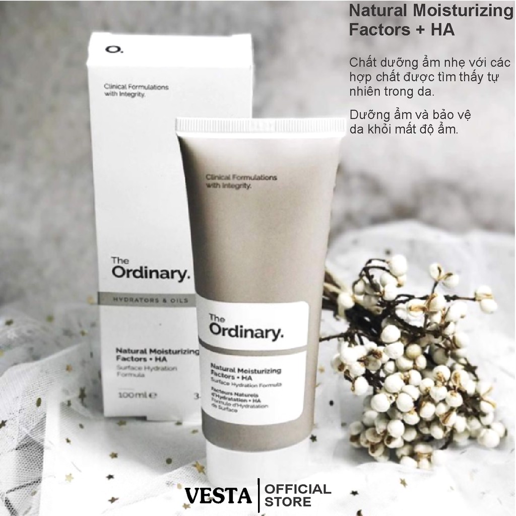 Kem Dưỡng Natural Moisturizing Factors + HA - The Ordinary