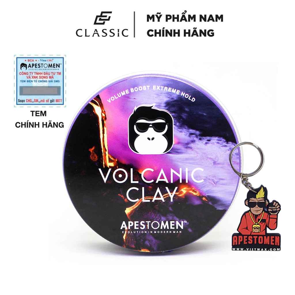 Sáp Vuốt Tóc Apestomen Volcanic Clay - Có tem SMS chính hãng