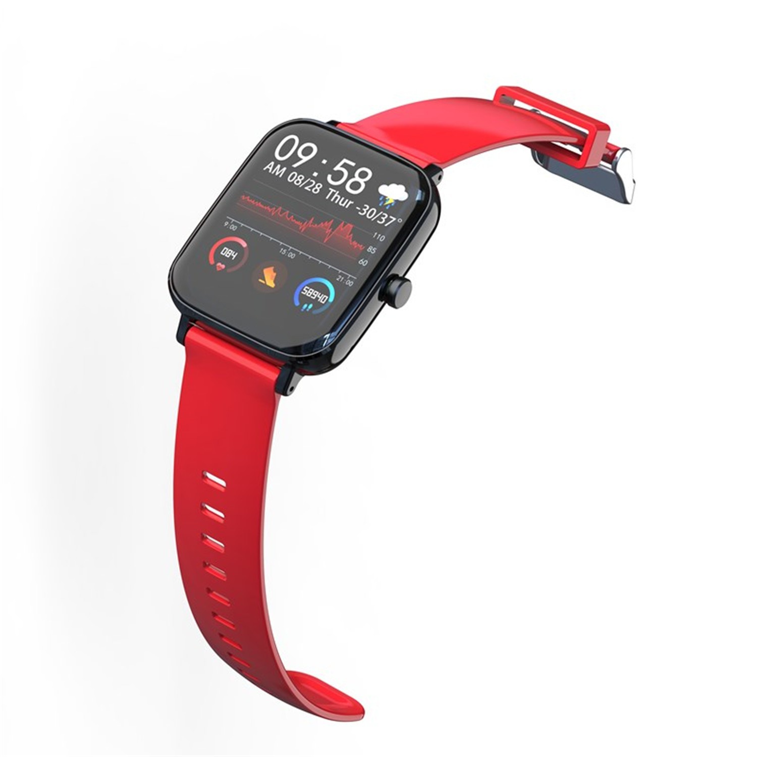 new pattern GT168 smart watch P8 waterproof heart rate blood pressure monitoring Bluetooth call exercise meter walking ring