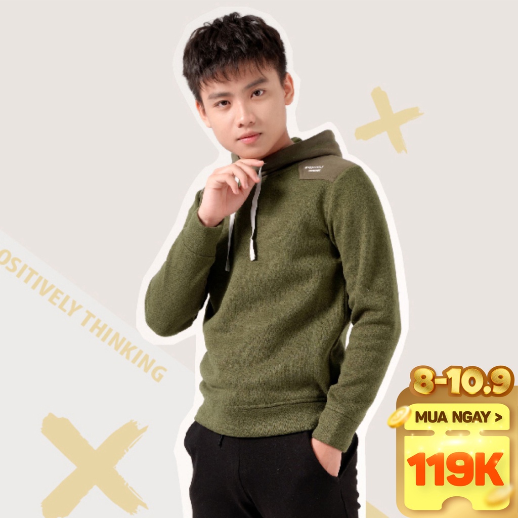 Áo bé trai BIGFOX - MISS MEOW thu đông, áo len cho bé dài tay có mũ hoodie size đại đáp vai túi ngực 18-46 kg