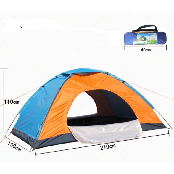 [ SỈ giá 180k ] *Lều cắm trại gấp gọn 2.0 x 1.5 cho 4 người.  Khung chắc chắn dễ sử dụng và bảo quản