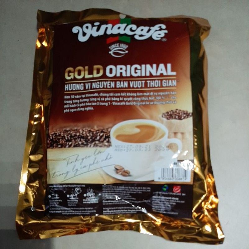 Cà Phê Hòa Tan Vinacafe 3in1 Gold Original 20g x 24 Gói