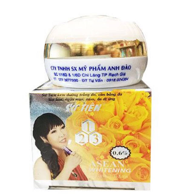 🌹Combo 2 Kem Sứ Tiên hộp màu trắng 8g