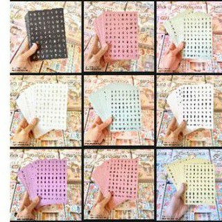 Sticker chữ cái/số dán trang trí