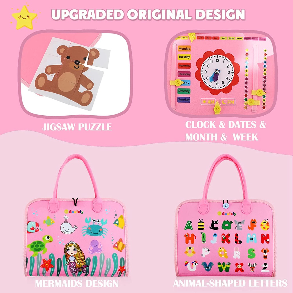 Đồ Chơi Bảng Kỹ Năng Sống Cơ Bản Montessori Giúp Bé Phát Triển Trí Tuệ