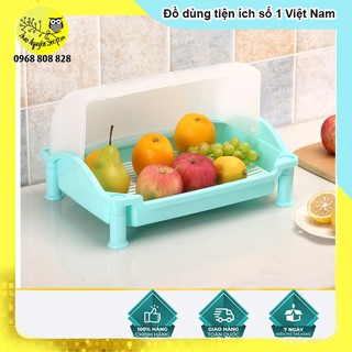 Kệ úp bát có nắp đậy / kệ úp chén có nắp đậy