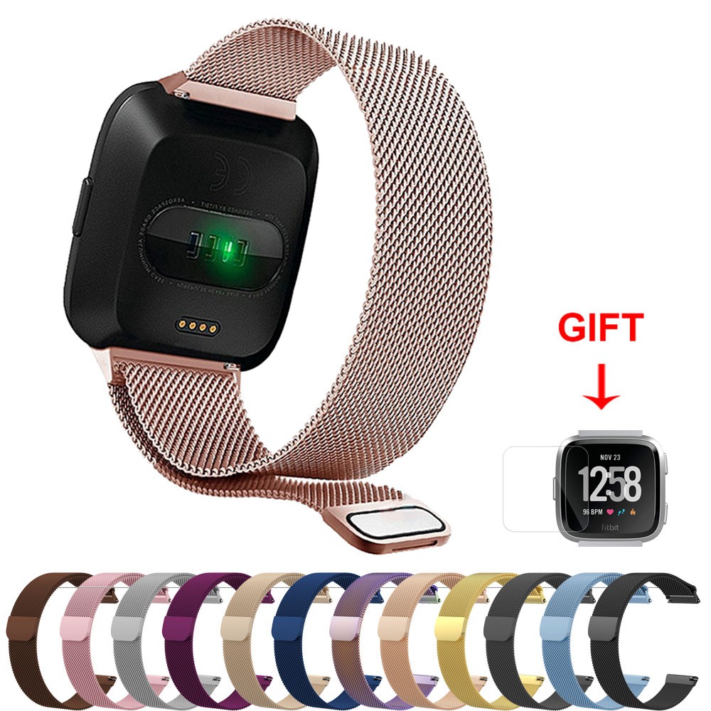 Dây Đeo Inox Milanese Cho Đồng Hồ Thông Minh Fitbit Versa / Versa 2 / Versa Lite