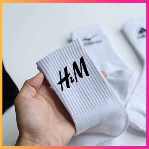Tất vớ dệt kim cổ cao nhãn hiệu LV, Chanel, Versace, Zara, Gucci,Balenciaga, Supreme, Drew, Champion, MLB, Dior.