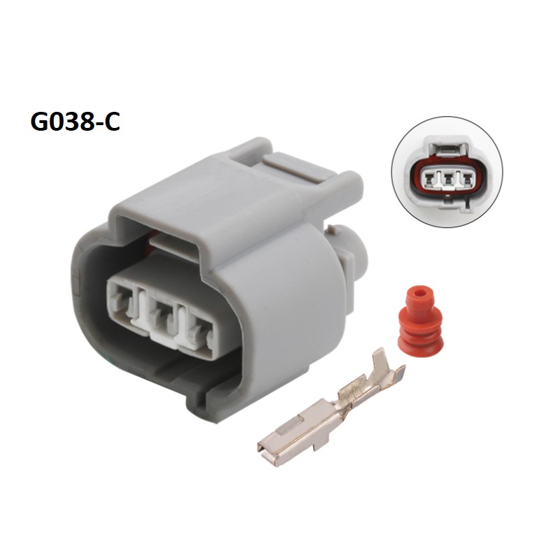 G038-Giắc cắm cảm biến đồng hồ 3 lỗ