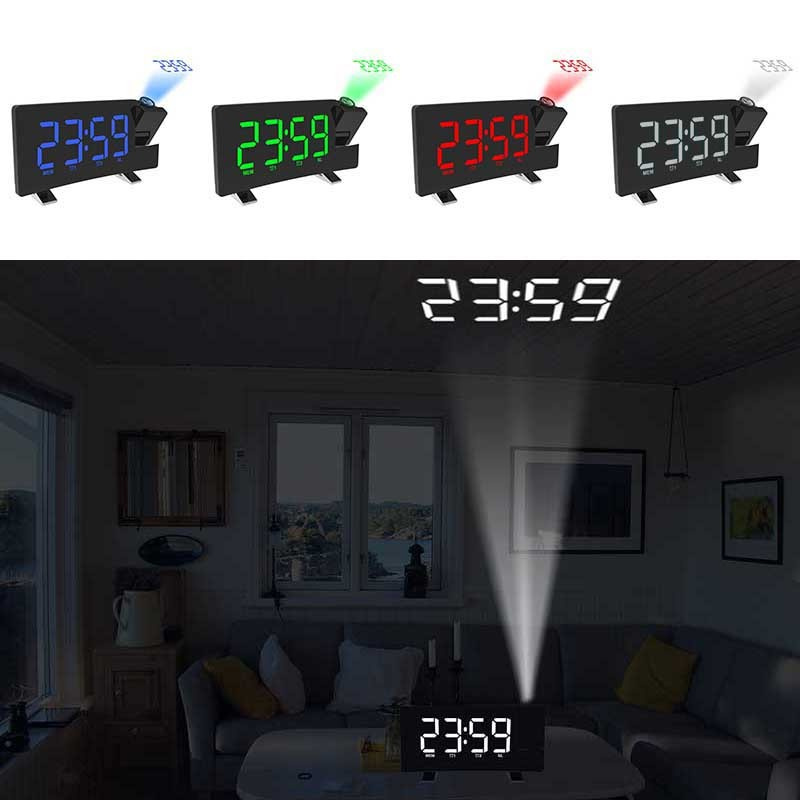 Đồng Hồ Chiếu Trang Trí Nút Bấm Pin 180x46 X 91mm 2032