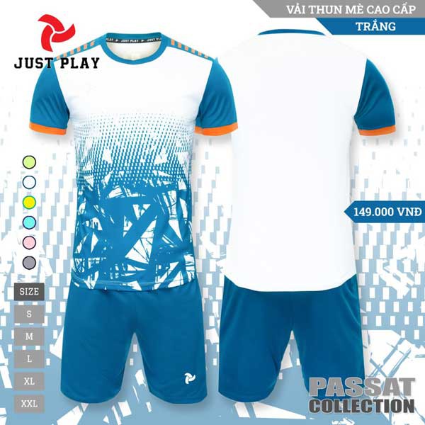 Bộ quần áo đá banh Passat của Justplay - vải mè cao cấp,thoáng và thấm hút mồ hôi-hàng phân phối chính hãng