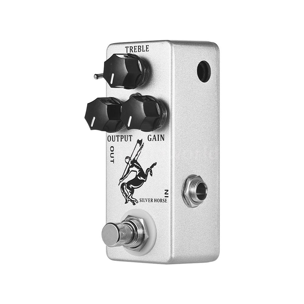 AIDO♦MOSKY Silver Horse Overdrive Boost Guitar Effect Pedal Full Metal Shell True Bypass