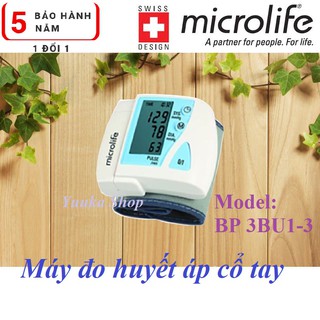 Máy đo huyết áp cổ tay microlife bp 3bu1-3, bảo hành 5 năm