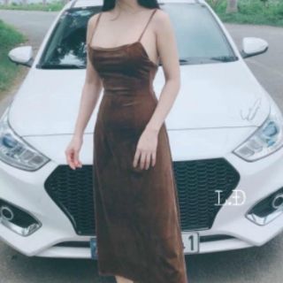 đầm cúp nguc 2 dây