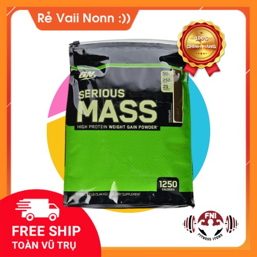 SERIOUS MASS 12 LB (5,4KG) - SỮA TĂNG CÂN BỔ SUNG VITAMIN KHOÁNG CHẤT