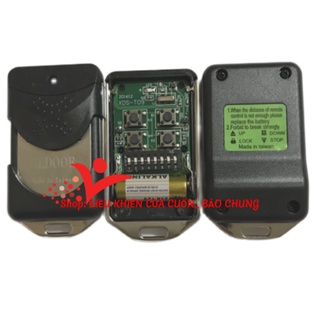 (HÀNG CHẤT LƯỢNG CAO) Điều khiển cửa cuốn inox 8 mã gạt tần số 433mhz copy bằng cách gạt mã đơn giản.