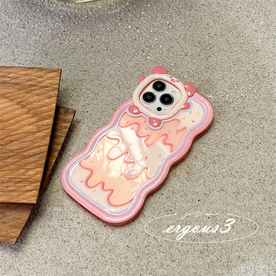 Ốp Điện Thoại Họa Tiết Cây Kem / Quái Vật Nhỏ Dễ Thương Cho iPhone 14 13 12 11 Pro Max 8 7 Plus X Xs SE2020 Xr Xs Max 6 6s Plus