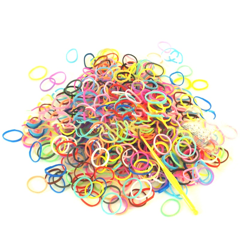 1 Gói 600 Dây Cao Su Đồ Chơi DIY Theo Phương Pháp Montessori