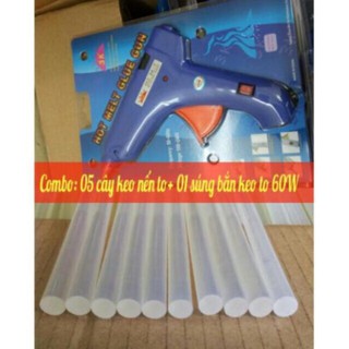 Súng bắn keo to tặng 5 cây keo nến to