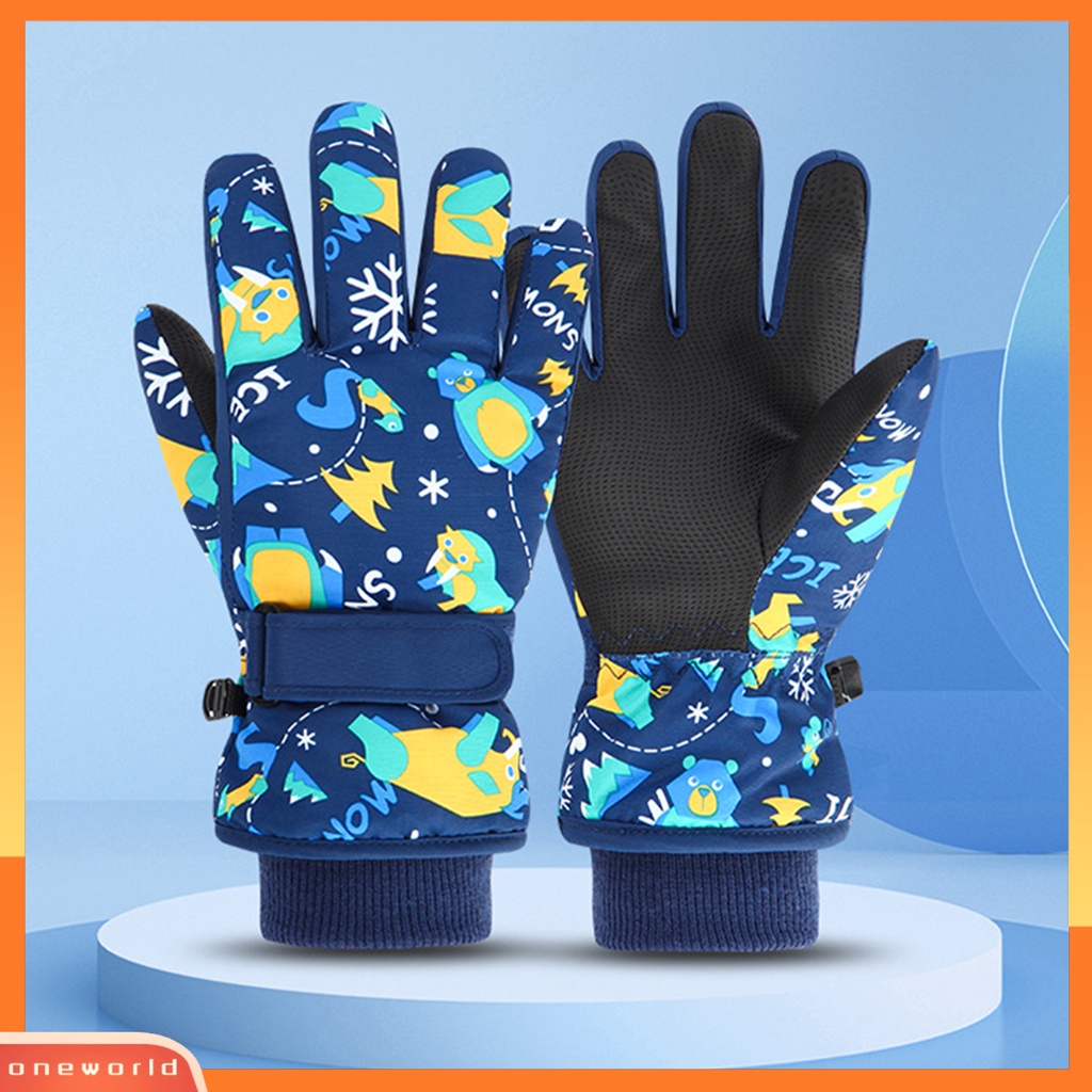 |Bộ Đồ Bơi Một Mảnh Dành Cho Nữ| 1 Đôi Găng Tay Giữ Ấm Chống Gió Chống Thấm Nước Họa Tiết Hoạt Hình Dễ Thương Cho Bé