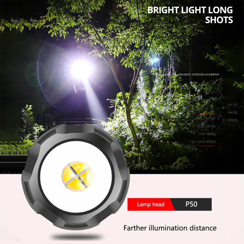 Đèn Pin Led Siêu Sáng  Ankndo Xhp50 1000 Lumens 5 Chế Độ Điều Chỉnh Ánh Sáng Tiện Dụng