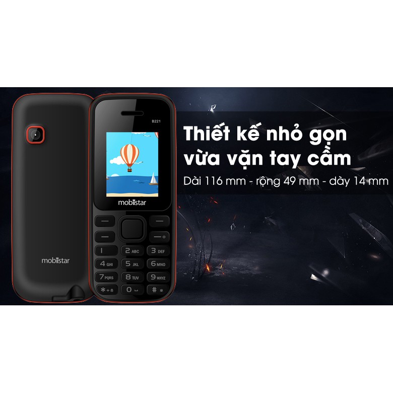 Điện thoại Mobiistar B221 2 sim chính hãng mẫu 2017