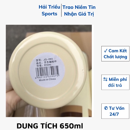 Cốc giữ nhiệt có ống hút, giữ nhiệt trên 8 tiếng Hải Triều Sports