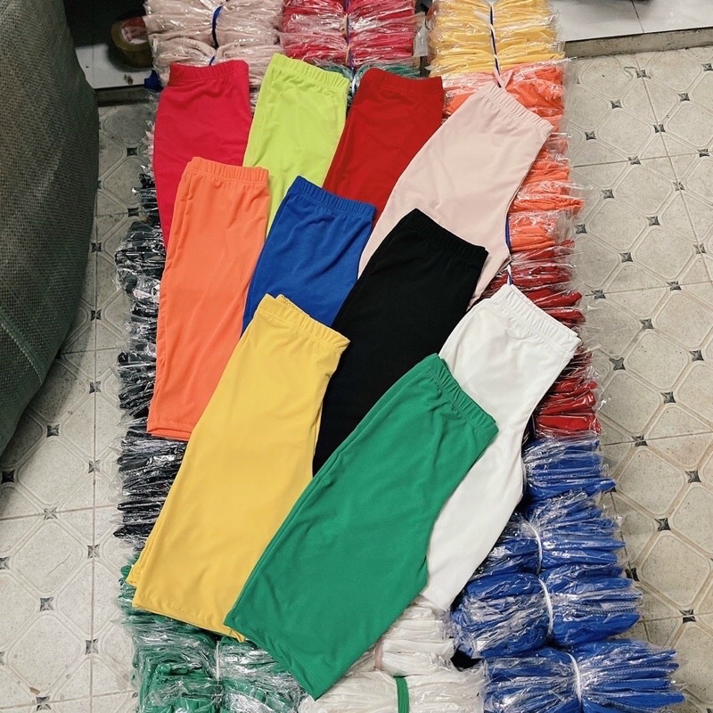 (chuyên sỉ) Quần legging lửng cạp chun trên gối legging đùi nữ ngố mặc ở nhà tập gym yoga, LEGGING ĐÙI CUỘN TÍM 🍃🍃🍃🍃