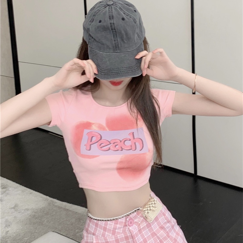 Áo Thun Tay Ngắn In Họa Tiết Dễ Thương Thời Trang Mùa Hè Cho Nữ