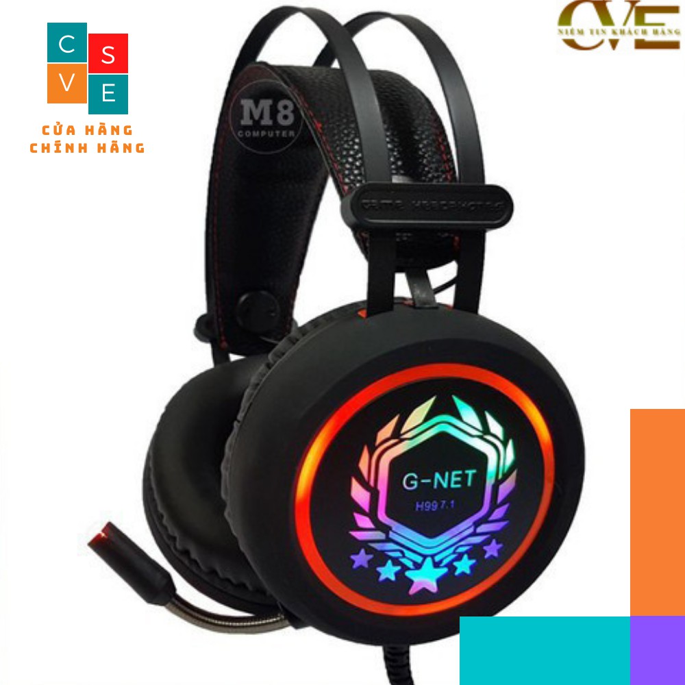 Tai Nghe Headphone Chuyên Gaming Có Dây GNET H99 Cao Cấp - Tai Phone Chụp Tai Led Chính Hãng