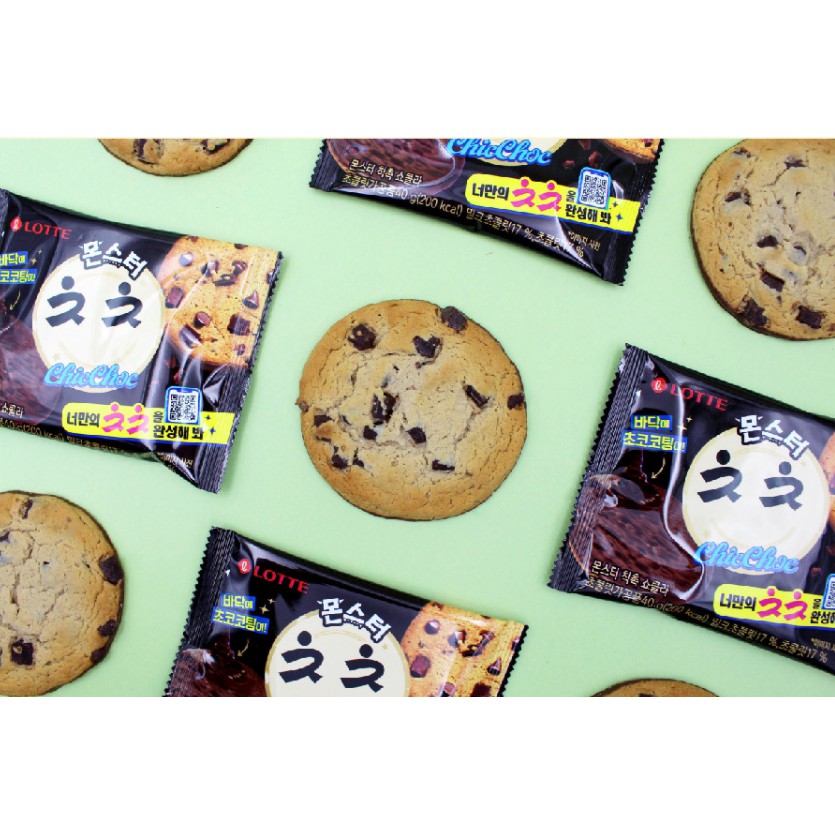 [LOTTE] BÁNH QUY HẠT SOCOLA CHIC CHOC 180G - [롯데] 칙촉오리지널 180G