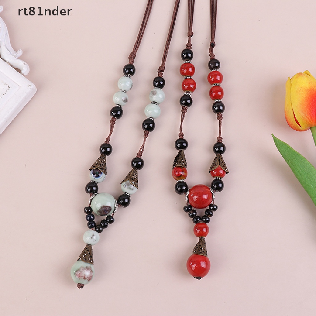 Vòng cổ Mặt Gốm Phong Cách Boho Kiểu Dáng Mới