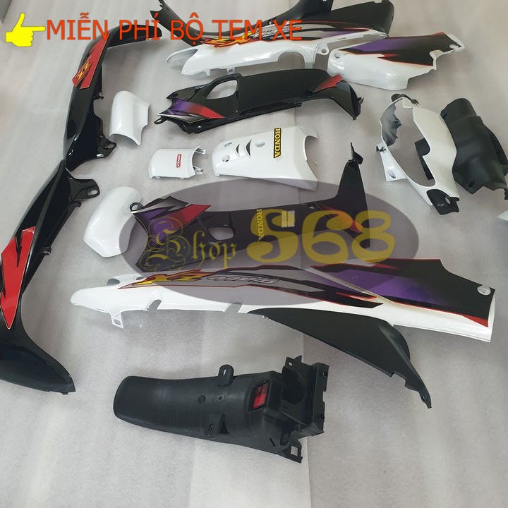 Bộ nhựa - dàn áo xe Wave ZX, Wave Anpha, Wave Thái  -  -nhựa ABS nguyên sinh cao cấp