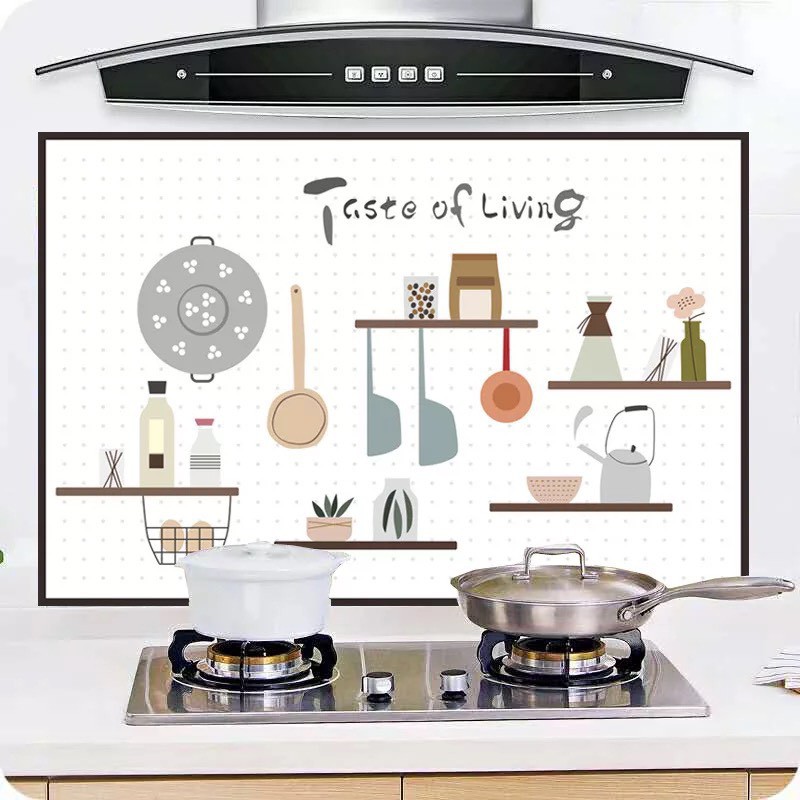 Decal Dán Bếp Tráng Nhôm Cách Nhiệt Chống Dầu Mỡ DB887