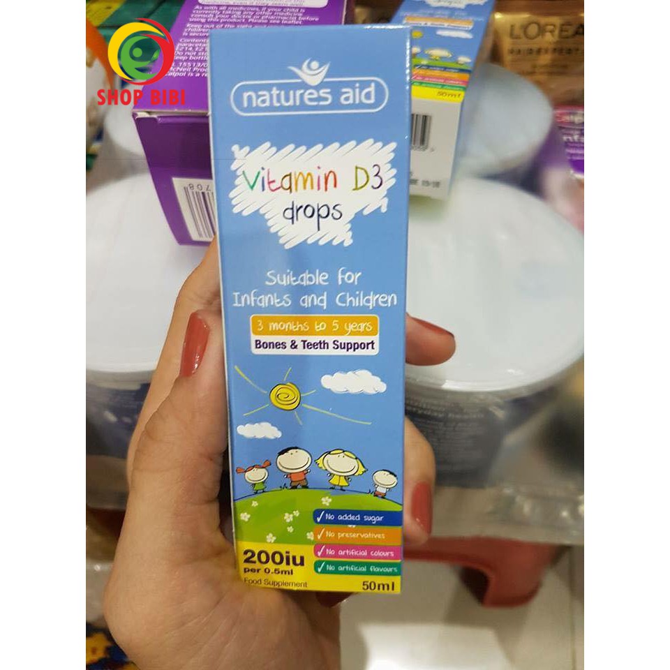 Vitamin D3 Drops Natures Aid Shopee Việt Nam