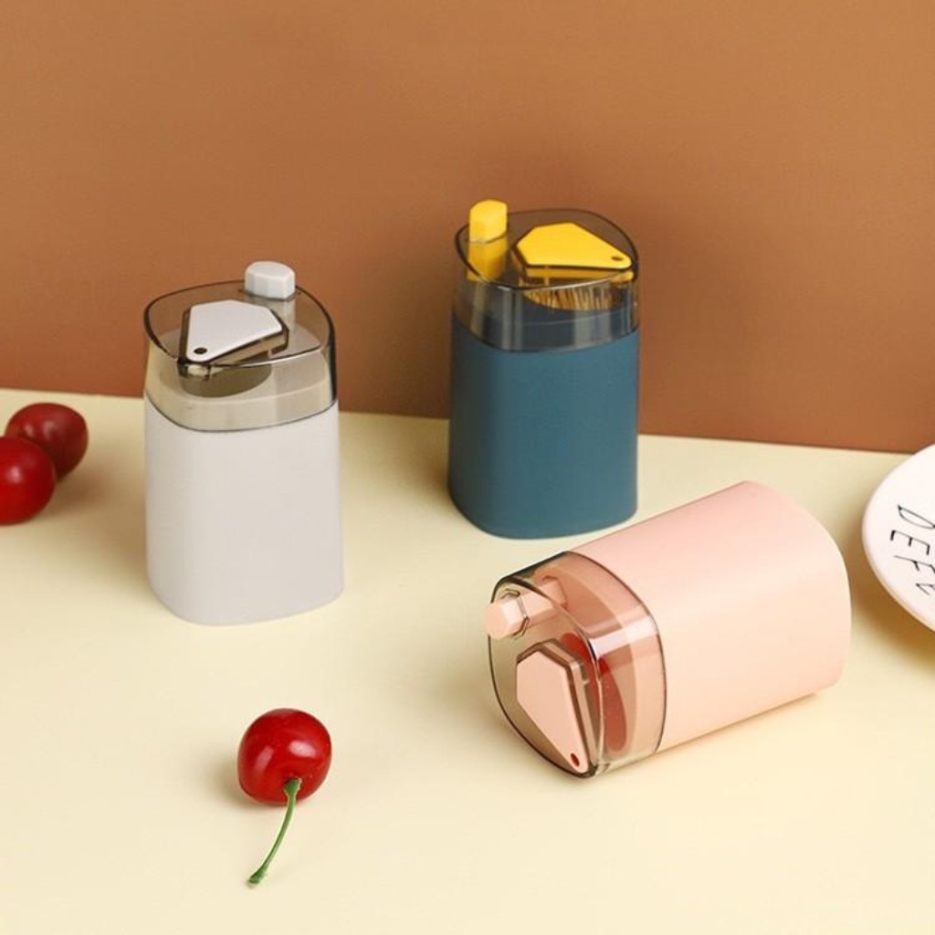 Lọ đựng tăm xỉa răng nút nhấn lấy tăm tự động tiện ích