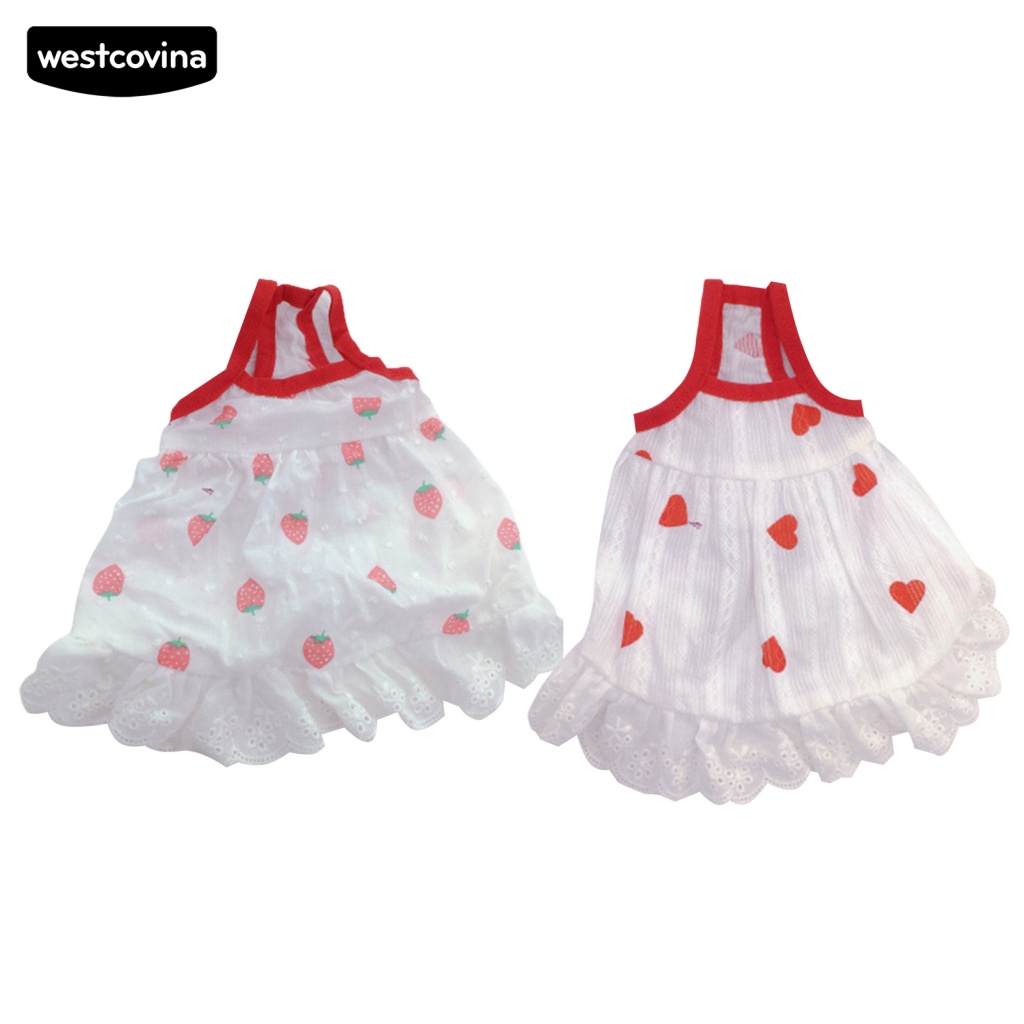 (MớI) Đầm Hai Dây Có Thể Giặt Cho Thú Cưng