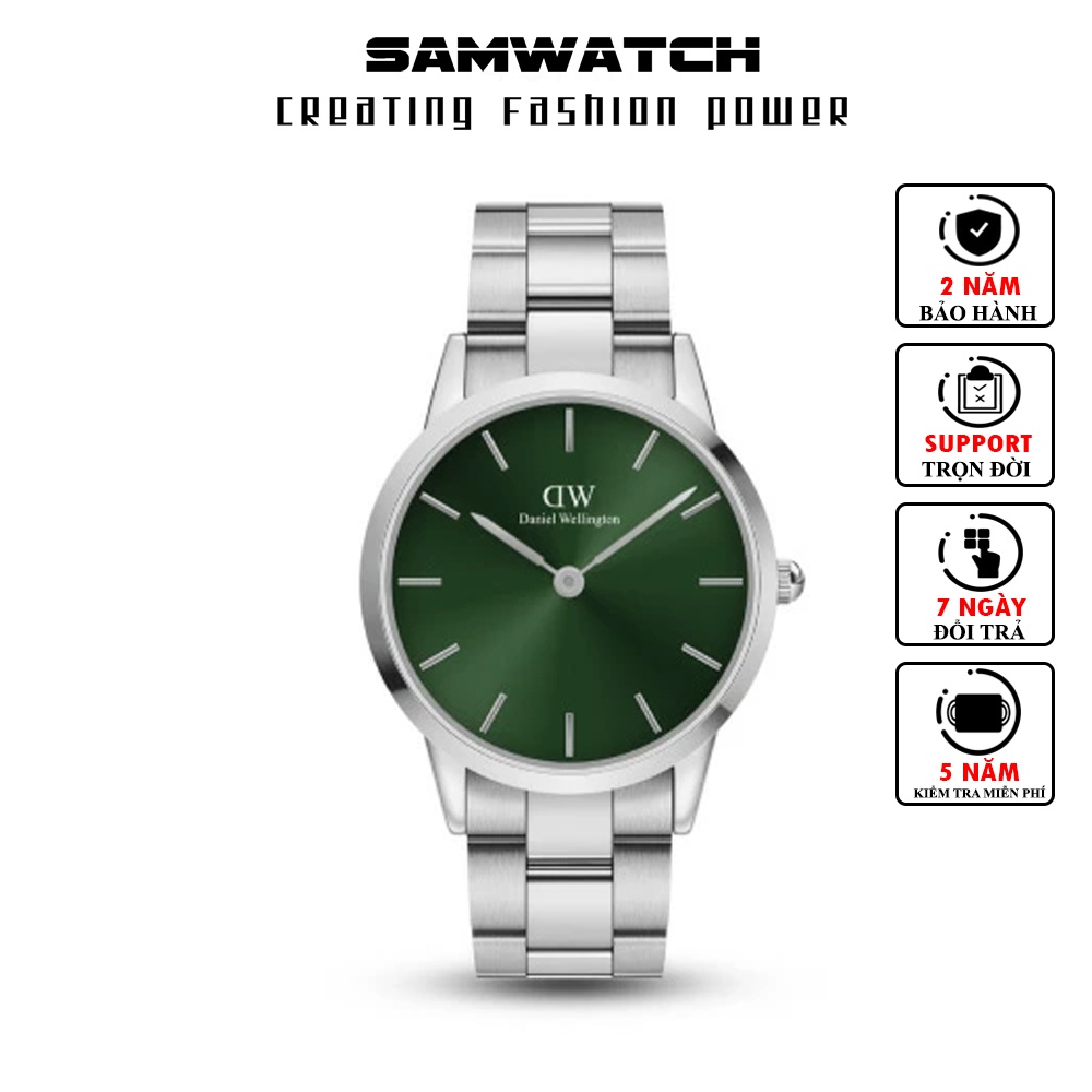 Đồng hồ nam DW Iconic Link Emerald Silver 40mm