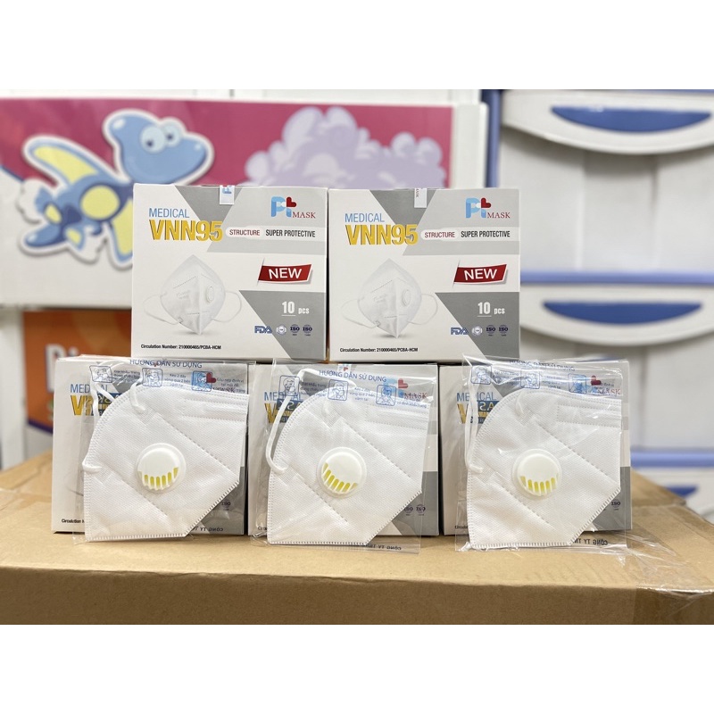 Khẩu trang VNN95 PtMASK có van | BigBuy360 - bigbuy360.vn
