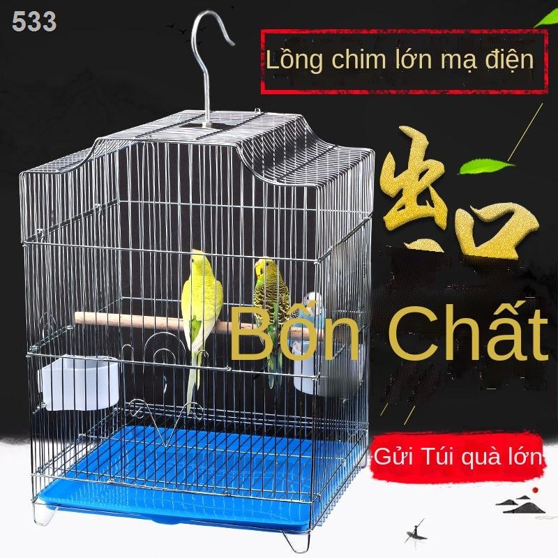 Lồng chim inox đậm, nuôi bồ câu và phượng hoàng đen, vẹt, biệt thự lớn, cực ngoại cỡ