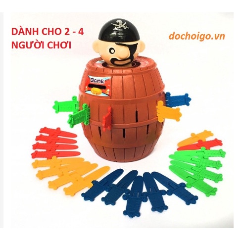 Đồ chơi cho bé, đồ chơi đâm hải tặc, thùng cướp biển thú vị