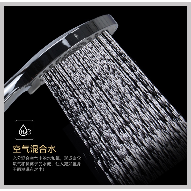 Đầu vòi hoa sen, tay sen thay thế lắp cho bộ sen cây chất liệu nhựa ABS mạ Crom mặt to 12cm kèm dây PVC cao cấp 150cm