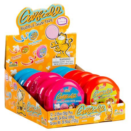 Kẹo gum cuộn Garfield Bubble Gum Tape 58gr