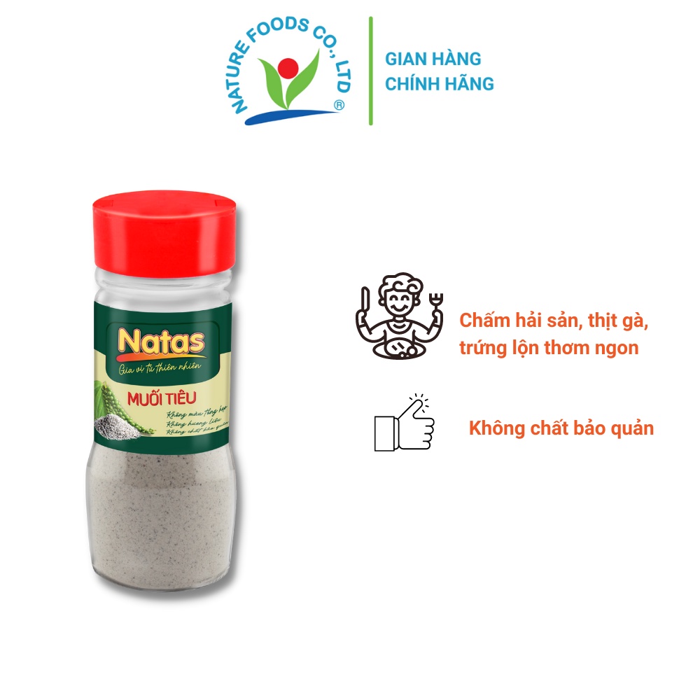 Muối tiêu Natas Hũ 100g