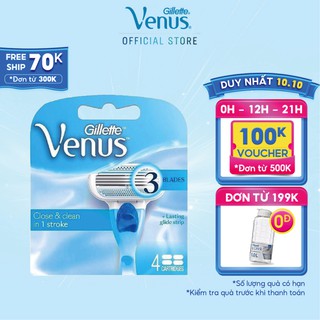 Đầu Dao Cạo Gillette Venus 3 Classic Lưỡi - Hộp 4 Cái