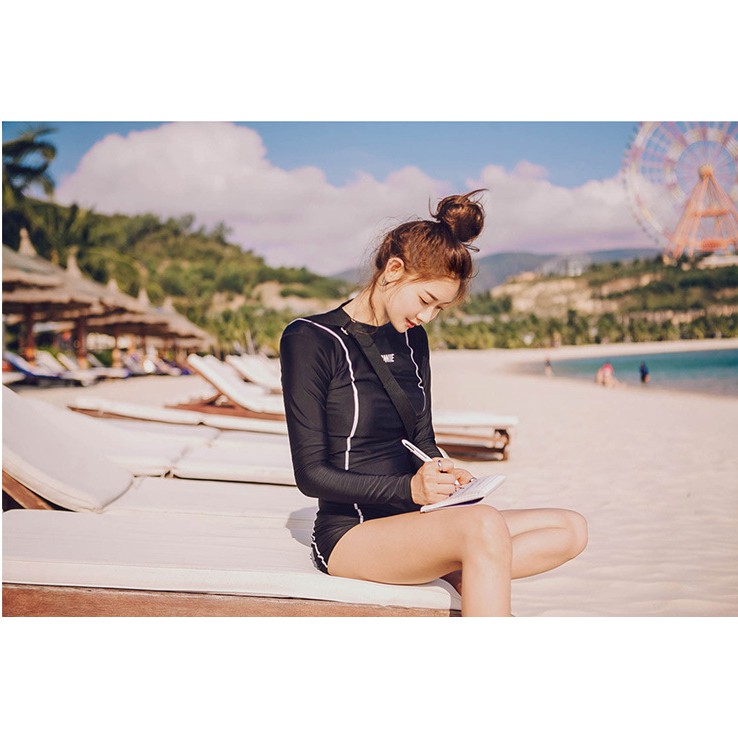 Đồ bơi nữ kín đáo QUEEN BIKINI Bikini 2 mảnh đi biển Quảng châu BIK26 | BigBuy360 - bigbuy360.vn